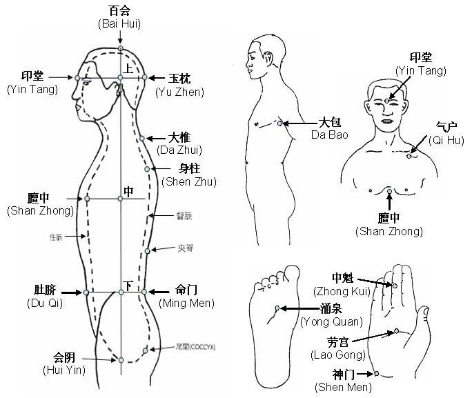 points d'acupuncture