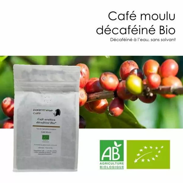 Café décaféiné pur arabica Bio à Gaillardbois