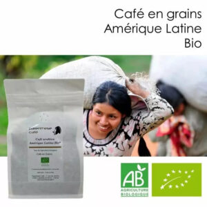 Café d'Amérique latine bio pur arabica en grains à Gaillardbois