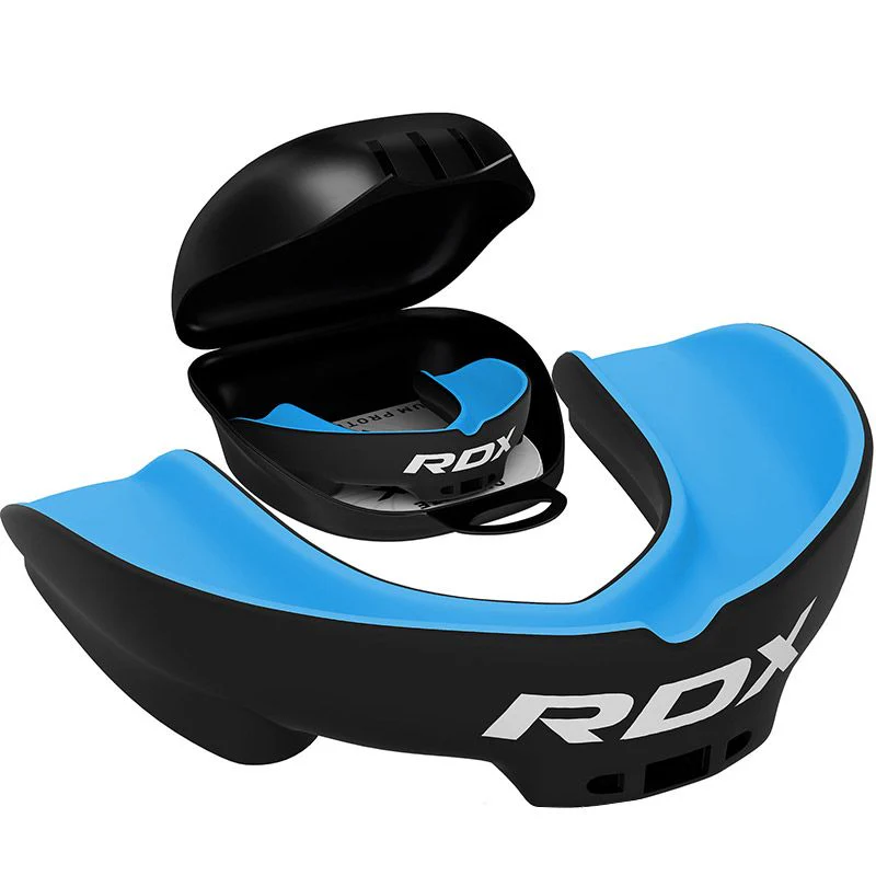 Protège-dents RDX 3W Polygel noir et bleu chez Le Monde Magique des Arts Martiaux